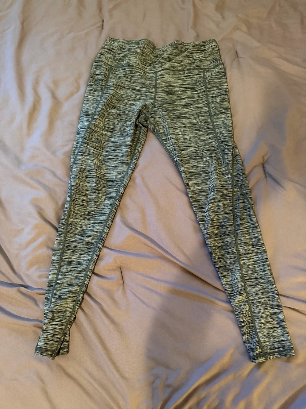 Heathered Grey  Active Leggings - XL
